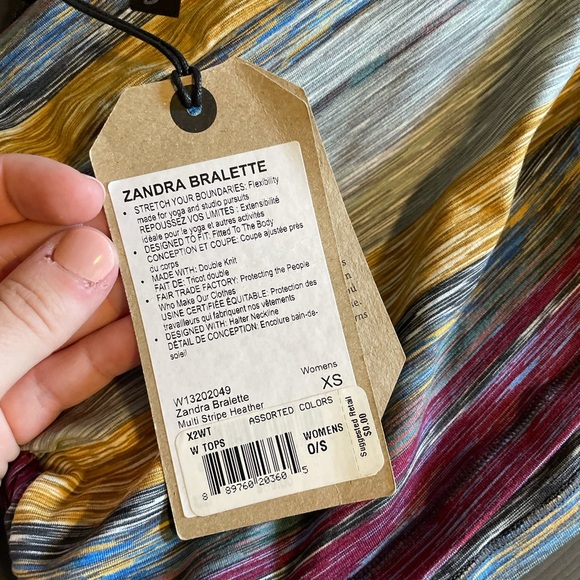 Prana Zandra bralette halter tank top size XS new with tags - Picture 6 of 6